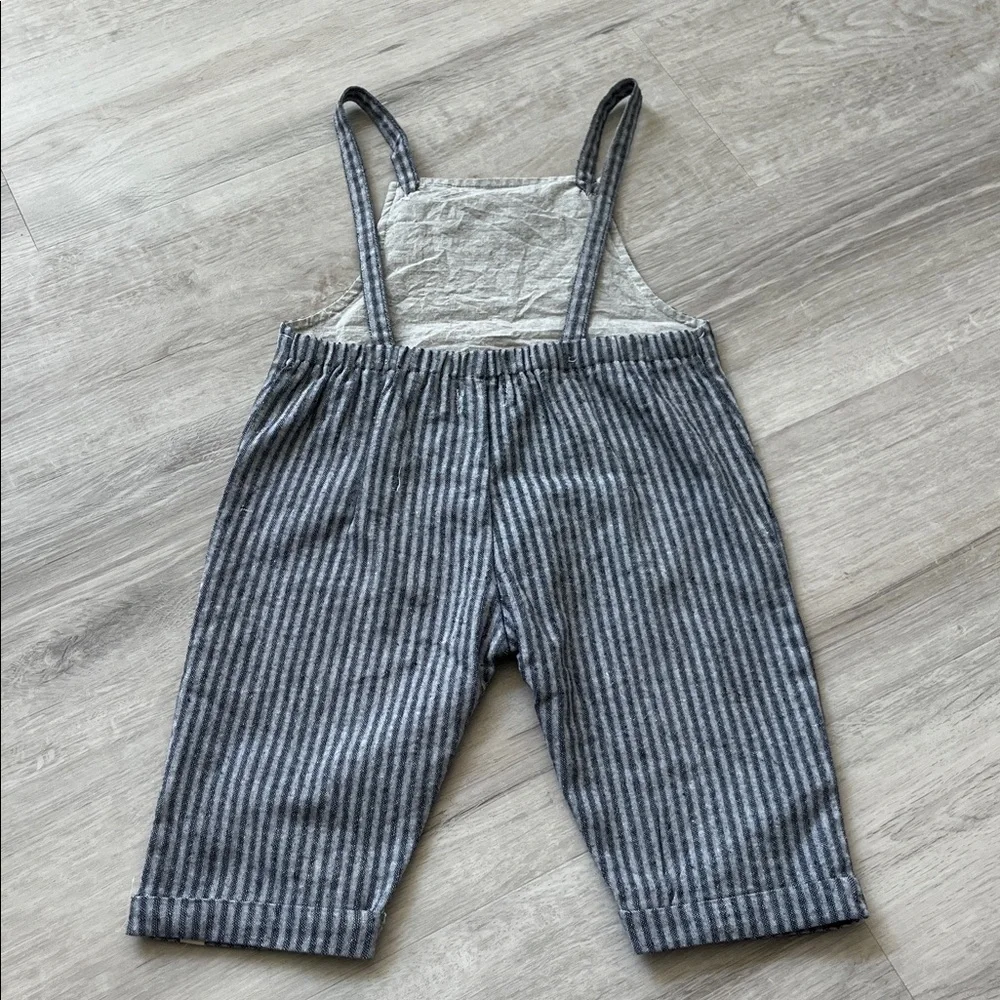 Me & Henry Striped Adjustable Overall Jumpsuit 100% Cotton Unisex‎ 2/3 Y